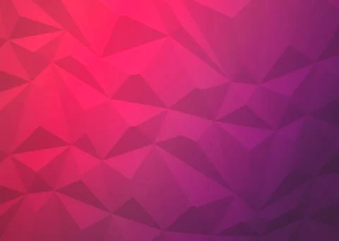 Abstract background of polygons on pink and purple background. Stock Illustration