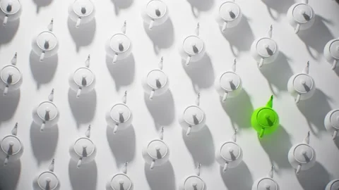 Abstract background for presentation, teapods closeup with unque element Stock Footage 148141954