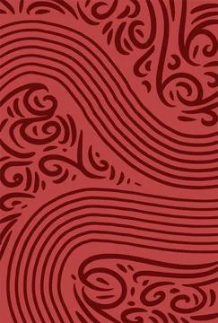 Abstract background presented in traditional batik pattern Stock Illustration