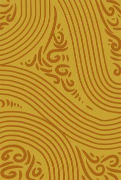 Abstract background presented in traditional batik pattern Stock Illustration