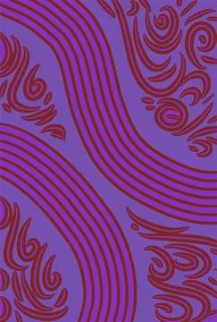 Abstract background presented in traditional batik pattern Stock Illustration