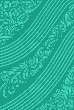 Abstract background presented in traditional batik pattern Stock Illustration