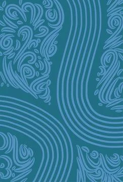 Abstract background presented in traditional batik pattern Stock Illustration