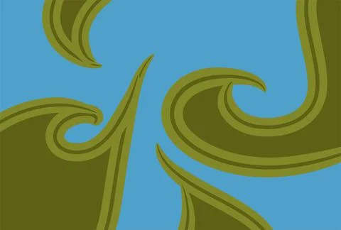 Abstract background presented in traditional batik pattern Stock Illustration