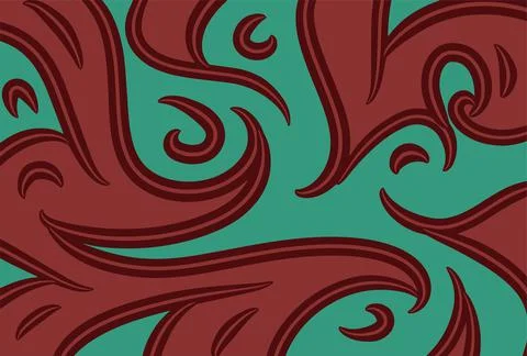 Abstract background presented in traditional batik pattern Illustrazione stock
