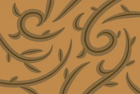 Abstract background presented in traditional batik pattern Stock Illustration