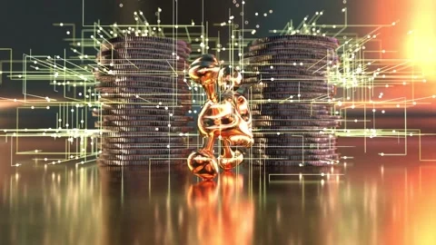 Abstract background of the price of security Stock Footage 153223947