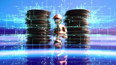 Abstract background of the price of security Stock Footage 153224544