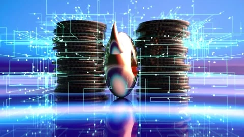Abstract background of the price of security Stock Footage 153224782