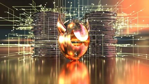 Abstract background of the price of security Stock Photos