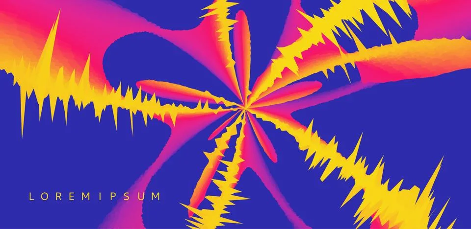 Abstract background with prickly thorns. Vector Illustration. Stock Illustration