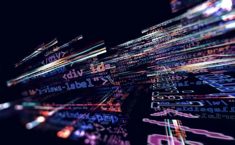 Abstract background of programming engineering and software development. Illustrazione stock