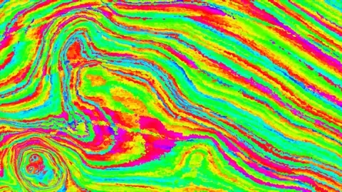 Abstract background with a psychedelic pattern Stock Footage 318078359