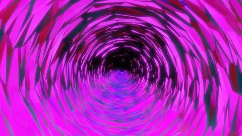 Abstract background with a psychedelic pattern in the form of a tunnel. Stock Illustration
