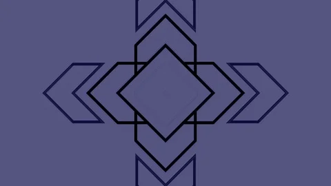 Abstract Background Pulsing Geometric Arrows 5 스톡 동영상 87687439