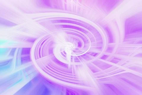 Abstract background with purple and light blue digital swirl motion effect Illustrazione stock