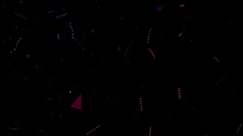 Abstract background with purple and red animated particles Video stock 317321005