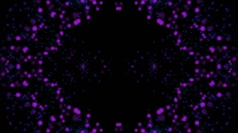 Abstract background of purple blue particles in kaleidoscopic style (FULL HD) Video stock 55817531