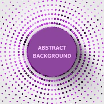 Abstract background with purple circles halftone Stock Illustration