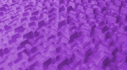Abstract background with purple cubes. Block-shaped installation. Geometric b Illustrazione stock