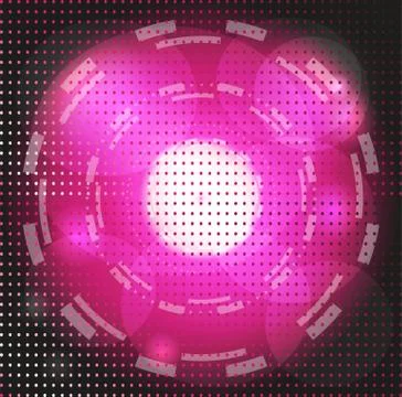 Abstract Background purple Glowing Circle Illustrazione stock