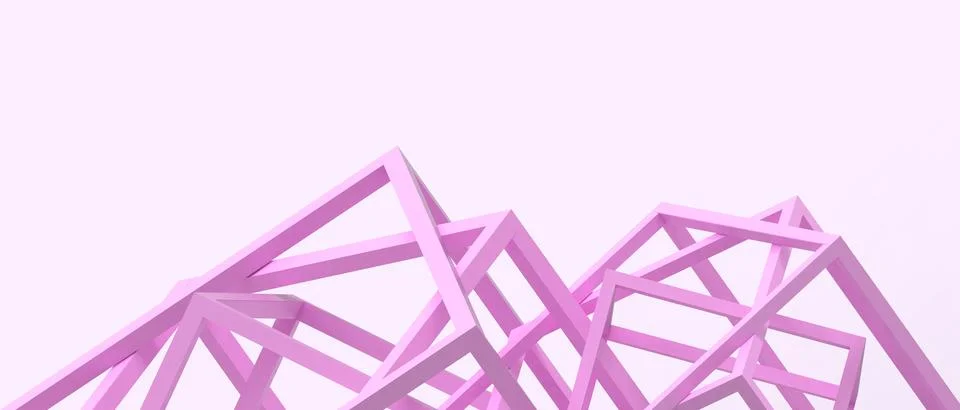 Abstract background. Purple Internet Triangle Technology Concept and Wireless Stock-Illustration