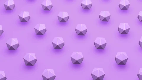 Abstract background purple lowcpoly shapes rotating. Vidéo 99595385