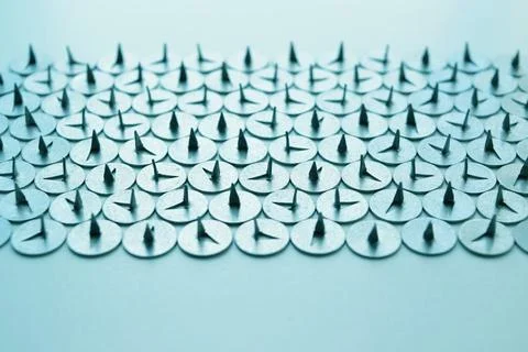 Abstract background with pushpins Stock Photos