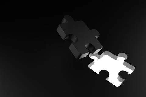 Abstract background of puzzle. 3D rendering. Stock Illustration