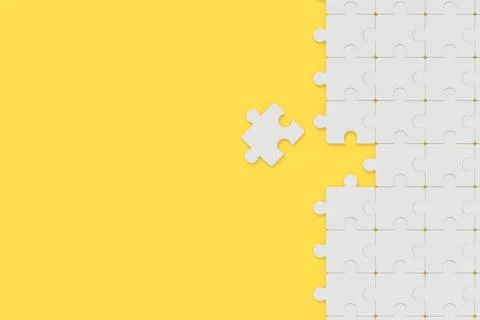 Abstract background of puzzle. 3D rendering. Stock Illustration