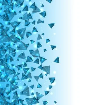 Abstract Background with Pyramids with Light Effects. Modern Design with Ge.. Stock Illustration