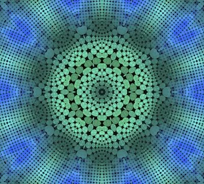 Abstract background with radial dotted pattern Stock Illustration