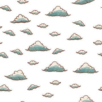 Abstract background with rain and cloud Illustrazione stock