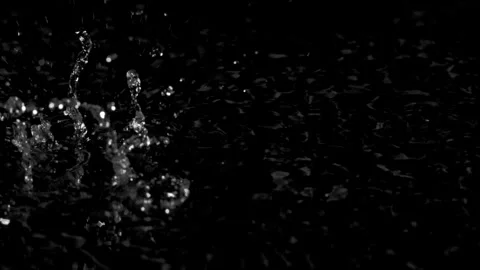 Abstract background, rain drops on the water Stock Footage 322146138