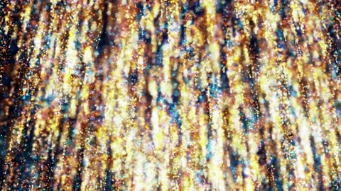 Abstract background with rain of golden particles. Golden glitter background. Stock Footage 304617610