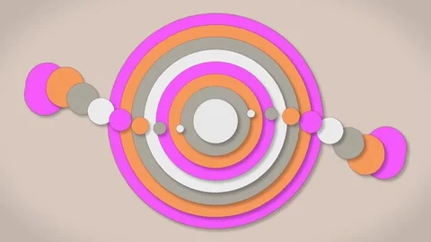 Abstract background with rainbow circles that create a gradient effect Stock Footage 279434109