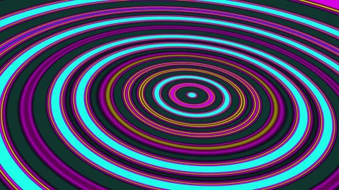 Abstract background with rainbow light circles. Stock Footage 243515156