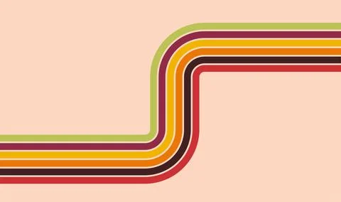 Abstract background of rainbow Wavy Line designs Vector pattern ready to use for Illustrazione stock