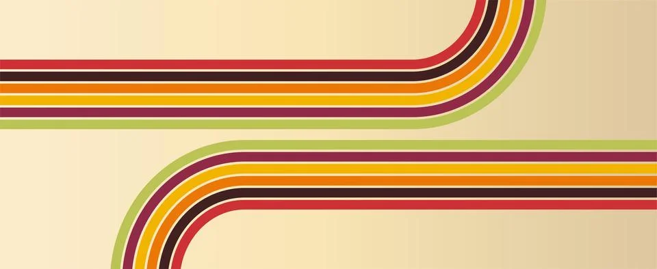 Abstract background of rainbow Wavy Line designs Vector pattern ready to use for Illustrazione stock