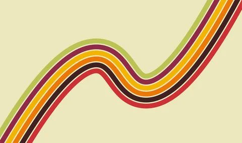 Abstract background of rainbow Wavy Line designs Vector pattern ready to use for Illustrazione stock