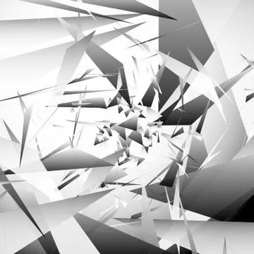 Abstract background with random, angular shapes. vector art Ilustração Stock