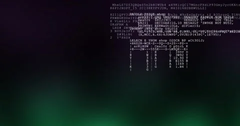 Abstract background with random code. Corrupted code appear on background. Hacki Stock Footage 145955455