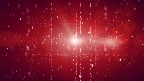 Abstract background with random digital numbers. Virtual matrix. Stock Illustration