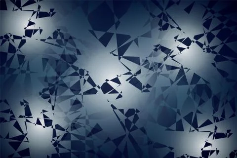 Abstract background of random geometric shapes, spots of light Stock Illustration