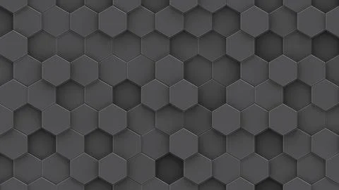 Abstract background from random gray hexagons. Abstract honeycomb backgroun.. Stock Illustration