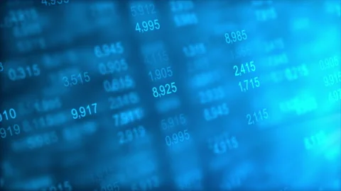 Abstract background with random numeric for data networking technology Stock Footage 147520393