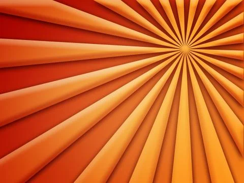 Abstract background with rays of orange color. Template for your projects Stock Illustration