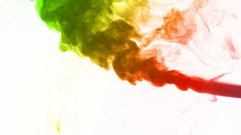 Abstract background with real colored smoke on white background Stock Footage 105691785