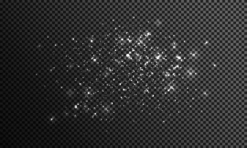 Abstract background of real dust particles with backlight with a real flash lens Stock-Illustration