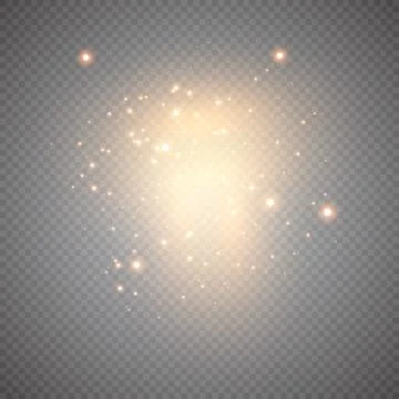 Abstract background of real dust particles with backlight with a real flash lens Stock Illustration